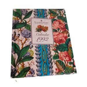 Vintage 1992 Victoria's Secret Floral Victorian Style Book Desk Calendar Journal